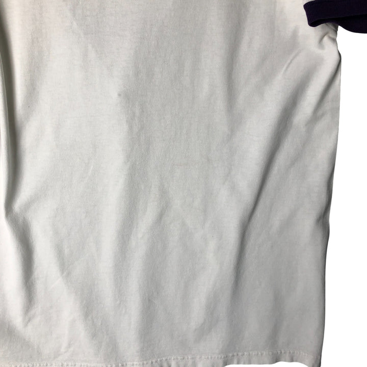 2000'S Champion Authentic Athletic Apparel College Ringer T-Shirt, Men's Size L unclear white type Vintage Second Hand