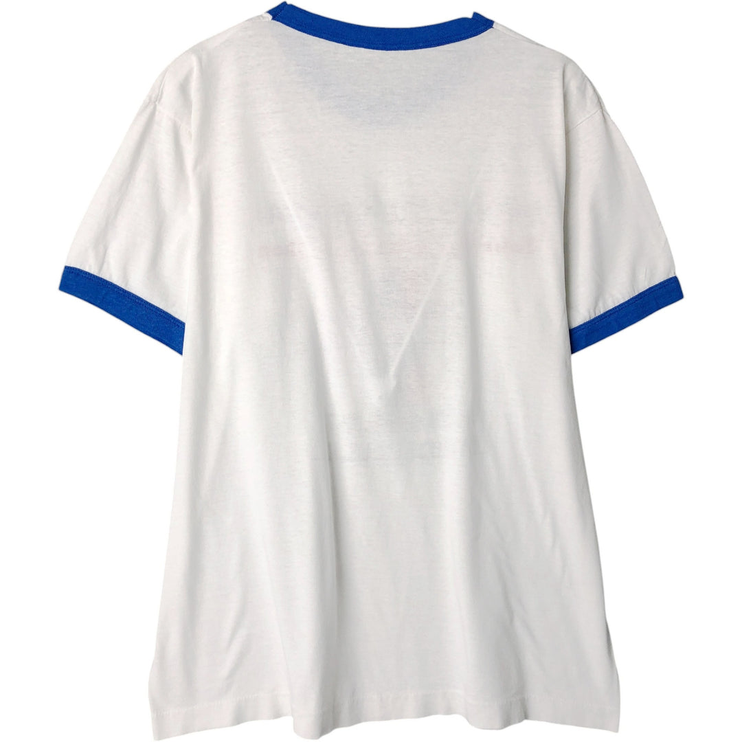 Vintage Ford Mustang Advertising Ringer T-Shirt, Men's Size Medium unclear white type Vintage Second Hand
