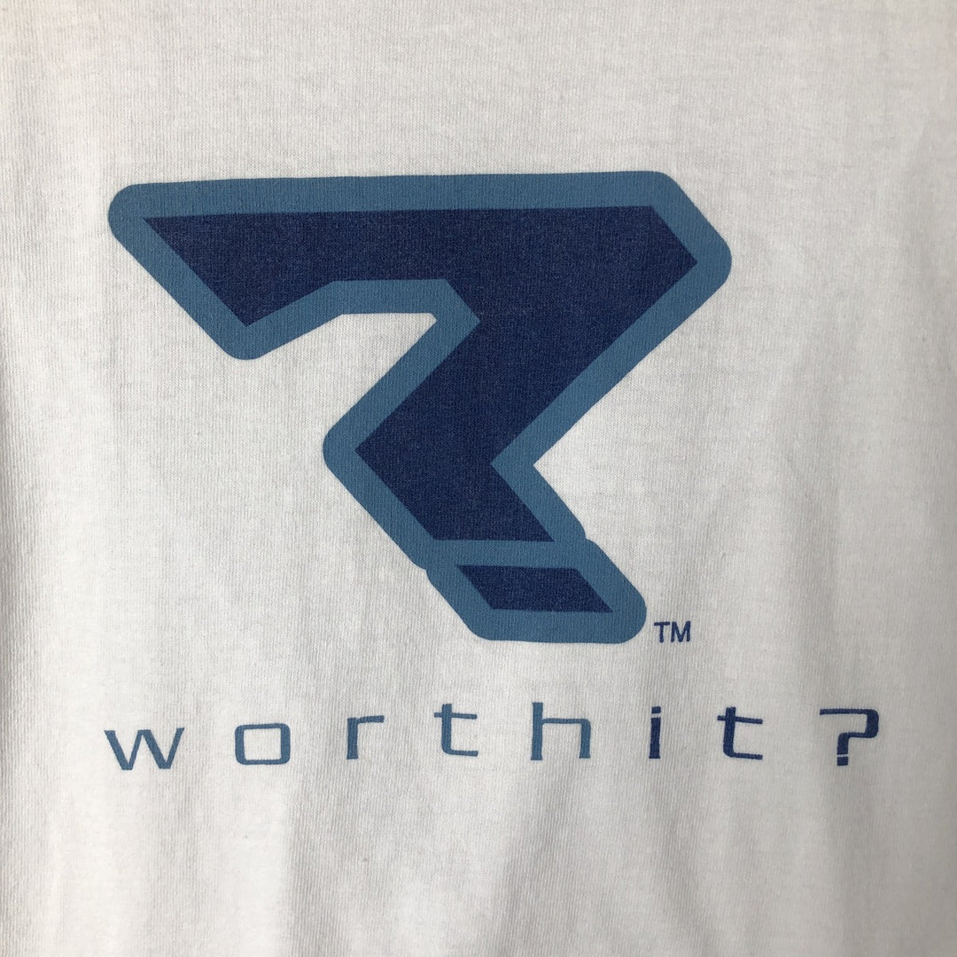 Delta DELTA Ringer T-shirt, Men's Size Medium cotton white type Vintage Second Hand