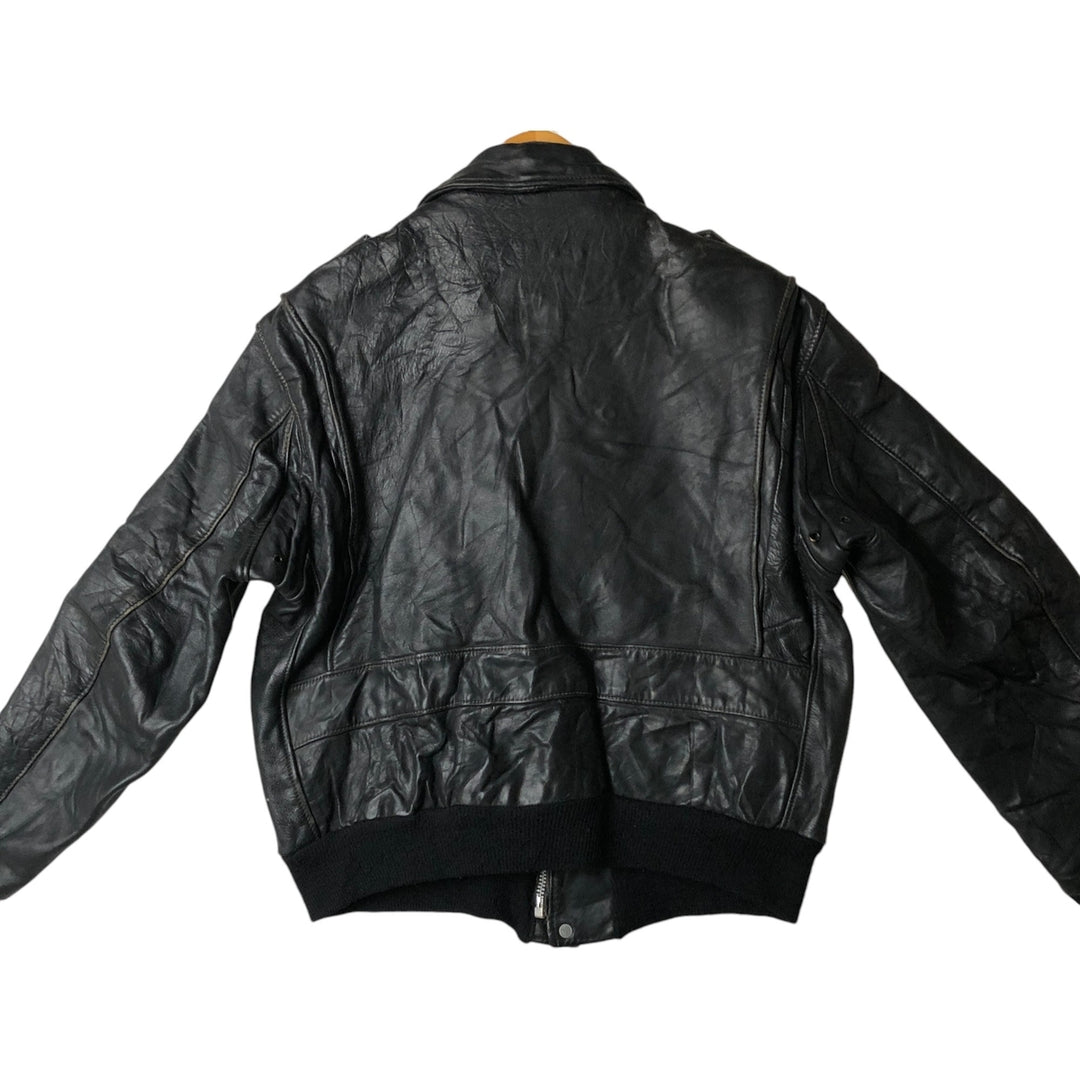 Vintage SCHOTT A-2 Leather Flight Jacket, Men's Size L unclear black type Vintage Second Hand