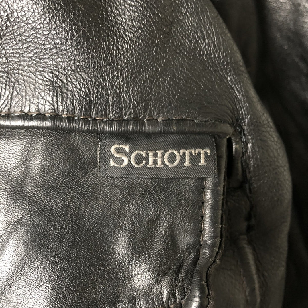 Vintage SCHOTT A-2 Leather Flight Jacket, Men's Size L unclear black type Vintage Second Hand