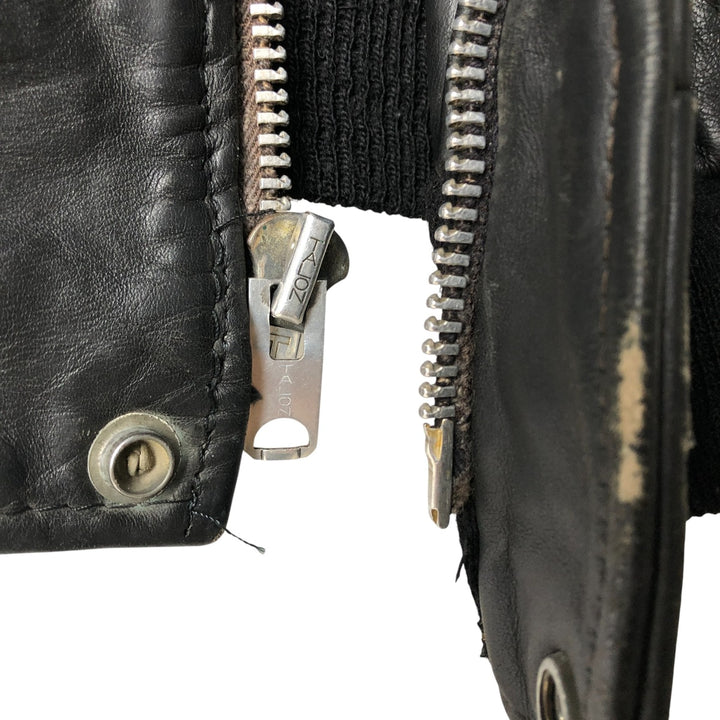 Vintage SCHOTT A-2 Leather Flight Jacket, Men's Size L unclear black type Vintage Second Hand