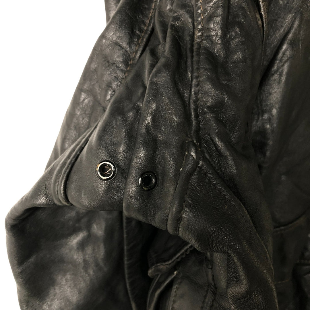 Vintage SCHOTT A-2 Leather Flight Jacket, Men's Size L unclear black type Vintage Second Hand