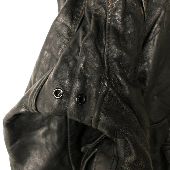 Vintage SCHOTT A-2 Leather Flight Jacket, Men's Size L unclear black type Vintage Second Hand