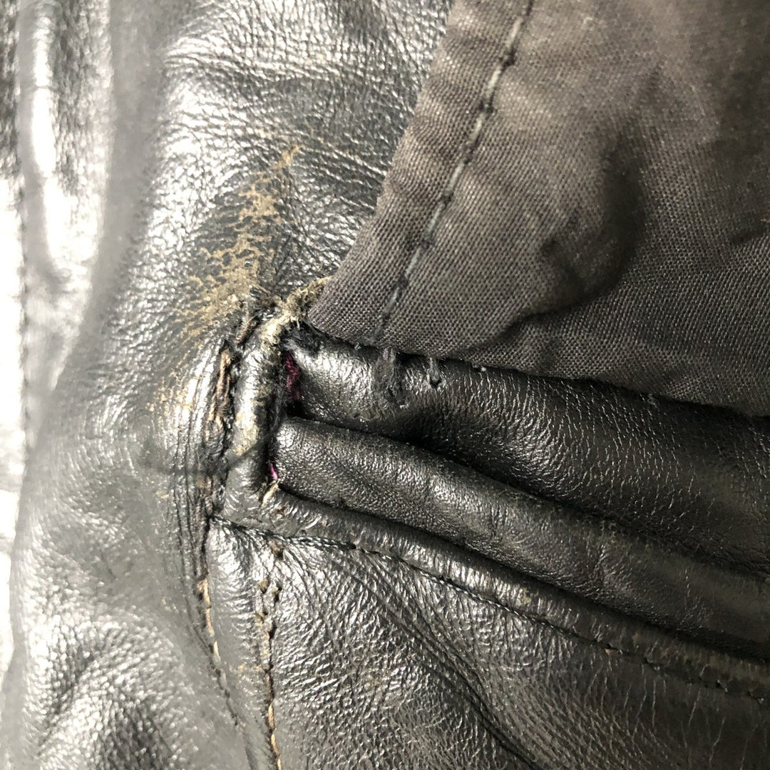 Vintage SCHOTT A-2 Leather Flight Jacket, Men's Size L unclear black type Vintage Second Hand