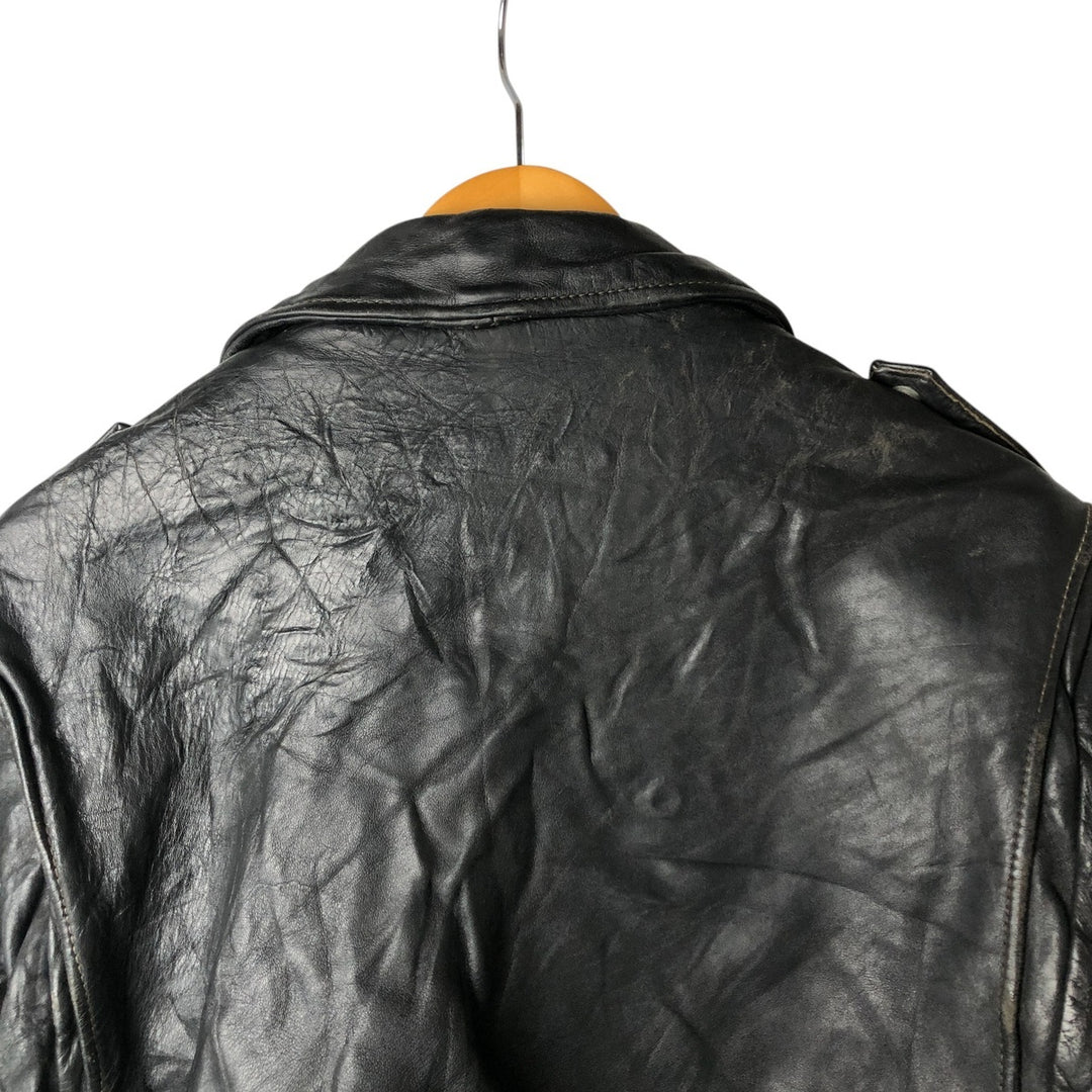Vintage SCHOTT A-2 Leather Flight Jacket, Men's Size L unclear black type Vintage Second Hand