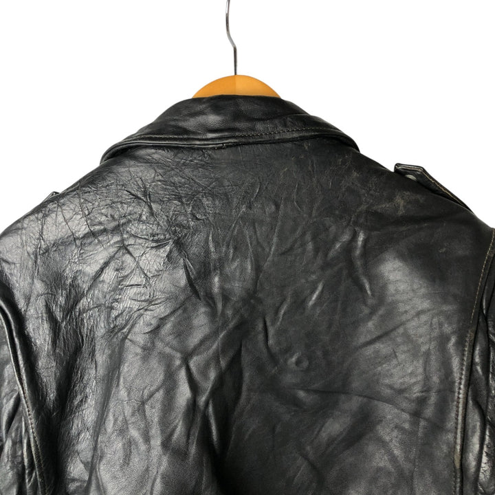 Vintage SCHOTT A-2 Leather Flight Jacket, Men's Size L unclear black type Vintage Second Hand