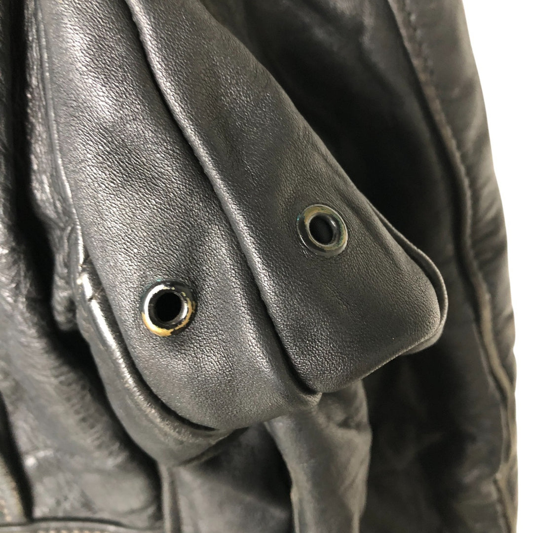 Vintage SCHOTT A-2 Leather Flight Jacket, Men's Size L unclear black type Vintage Second Hand