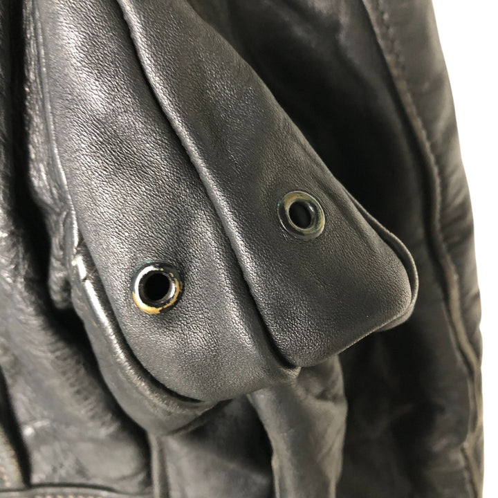 Vintage SCHOTT A-2 Leather Flight Jacket, Men's Size L unclear black type Vintage Second Hand