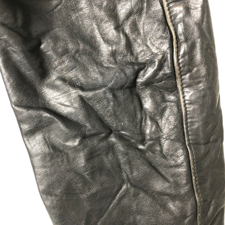 Vintage SCHOTT A-2 Leather Flight Jacket, Men's Size L unclear black type Vintage Second Hand