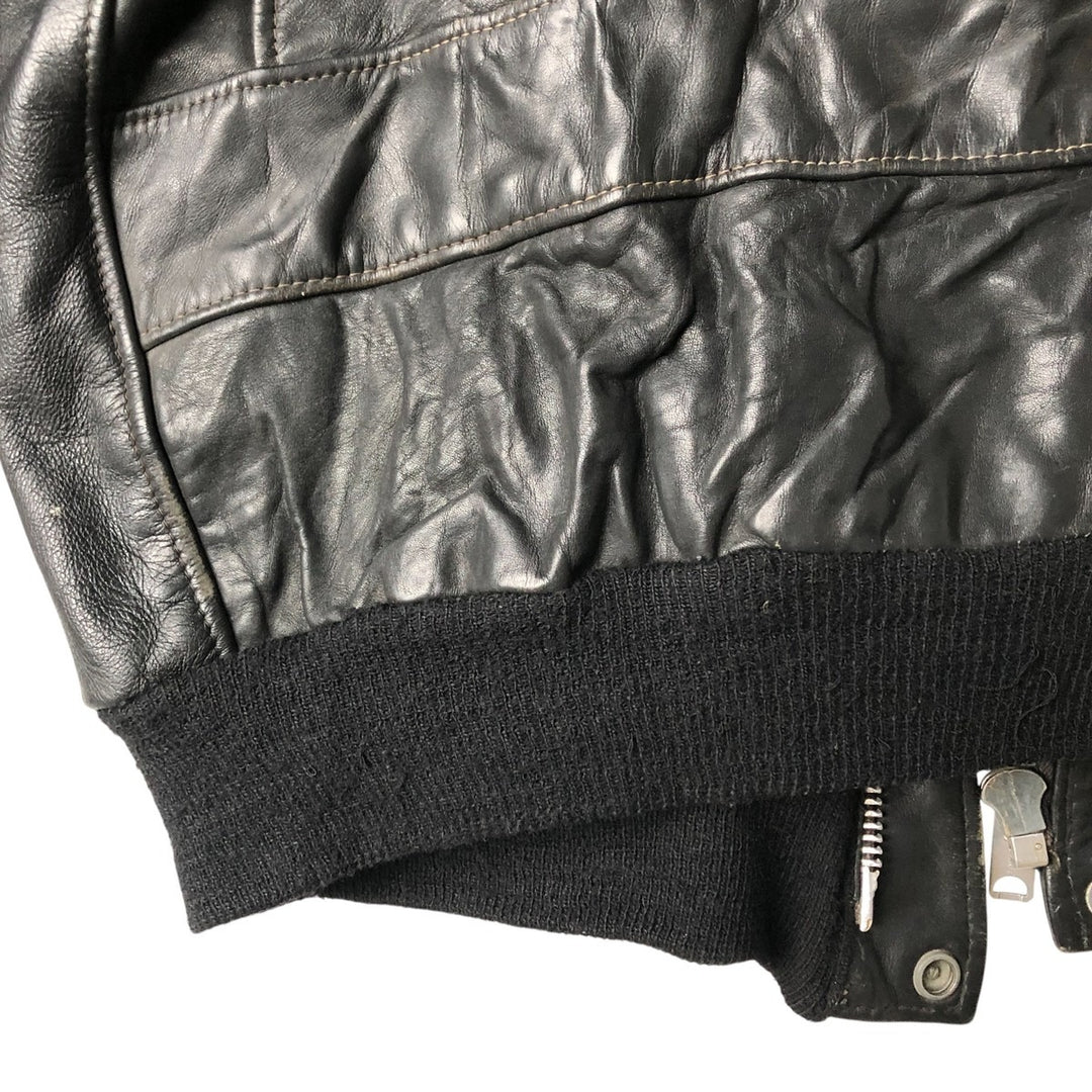 Vintage SCHOTT A-2 Leather Flight Jacket, Men's Size L unclear black type Vintage Second Hand