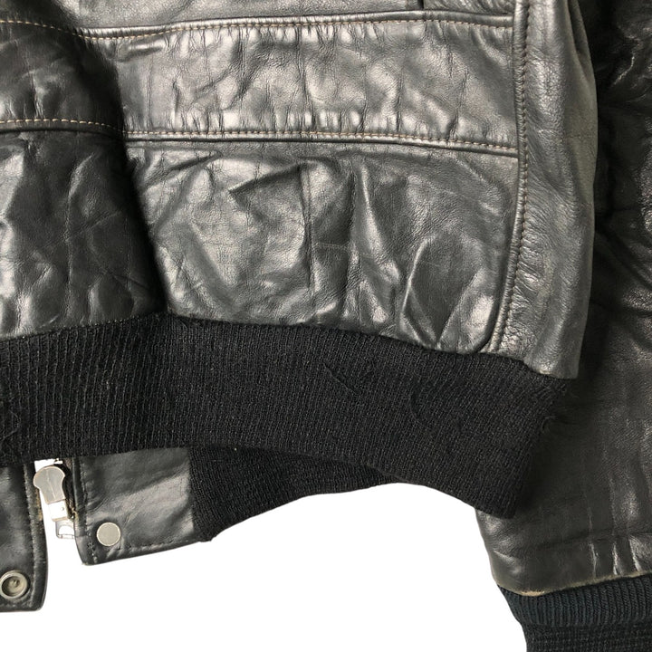 Vintage SCHOTT A-2 Leather Flight Jacket, Men's Size L unclear black type Vintage Second Hand