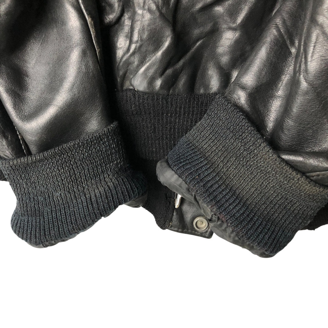 Vintage SCHOTT A-2 Leather Flight Jacket, Men's Size L unclear black type Vintage Second Hand