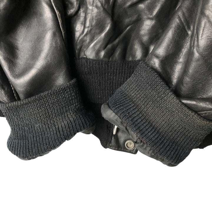 Vintage SCHOTT A-2 Leather Flight Jacket, Men's Size L unclear black type Vintage Second Hand