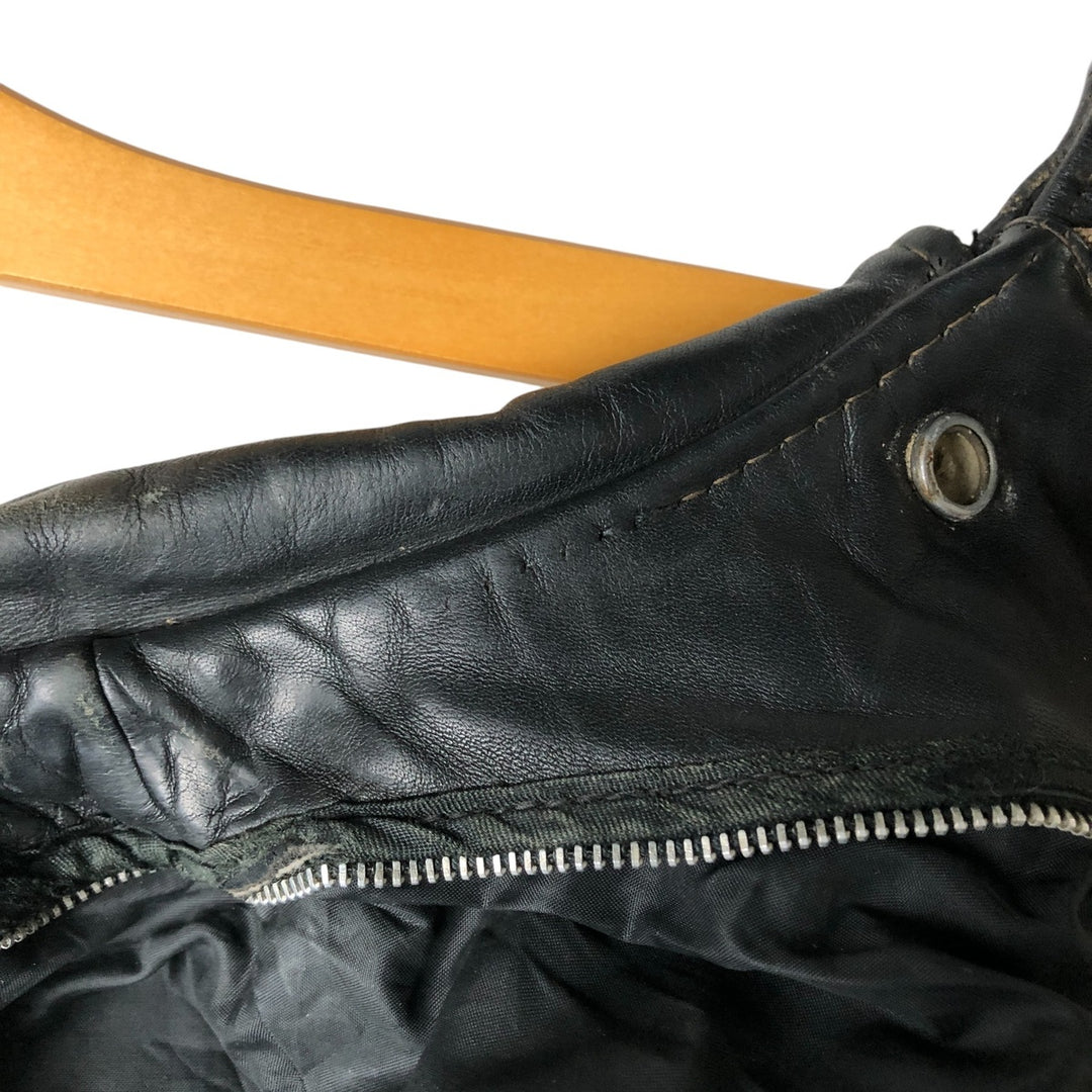 Vintage SCHOTT A-2 Leather Flight Jacket, Men's Size L unclear black type Vintage Second Hand