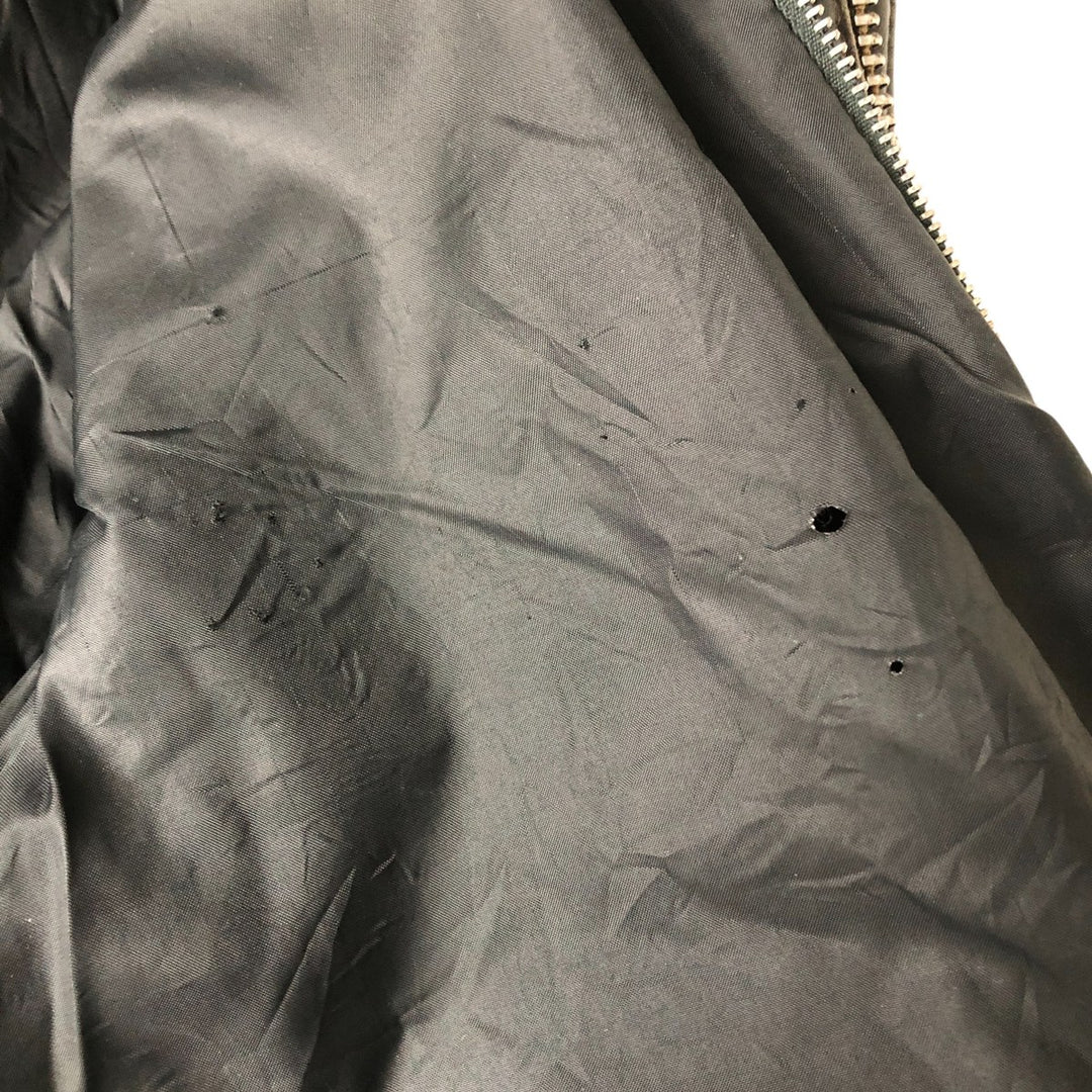 Vintage SCHOTT A-2 Leather Flight Jacket, Men's Size L unclear black type Vintage Second Hand