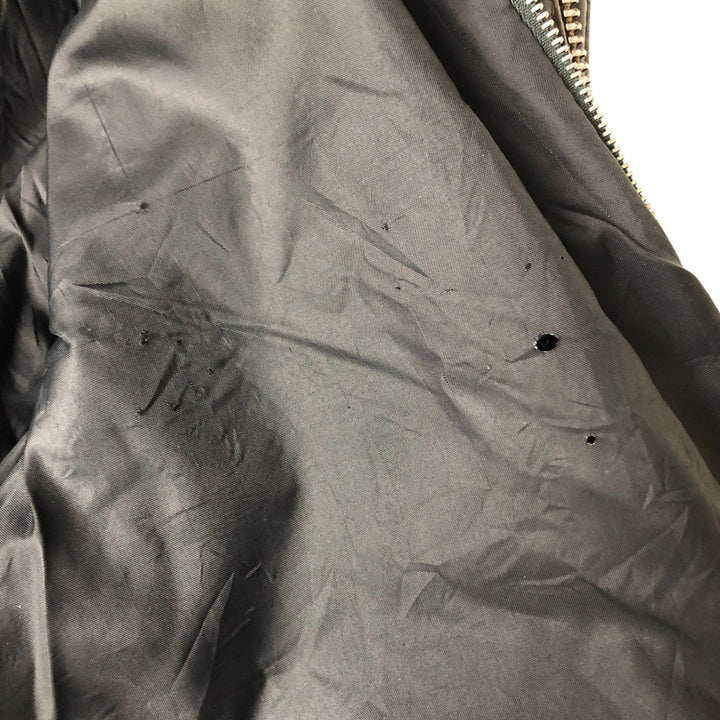 Vintage SCHOTT A-2 Leather Flight Jacket, Men's Size L unclear black type Vintage Second Hand