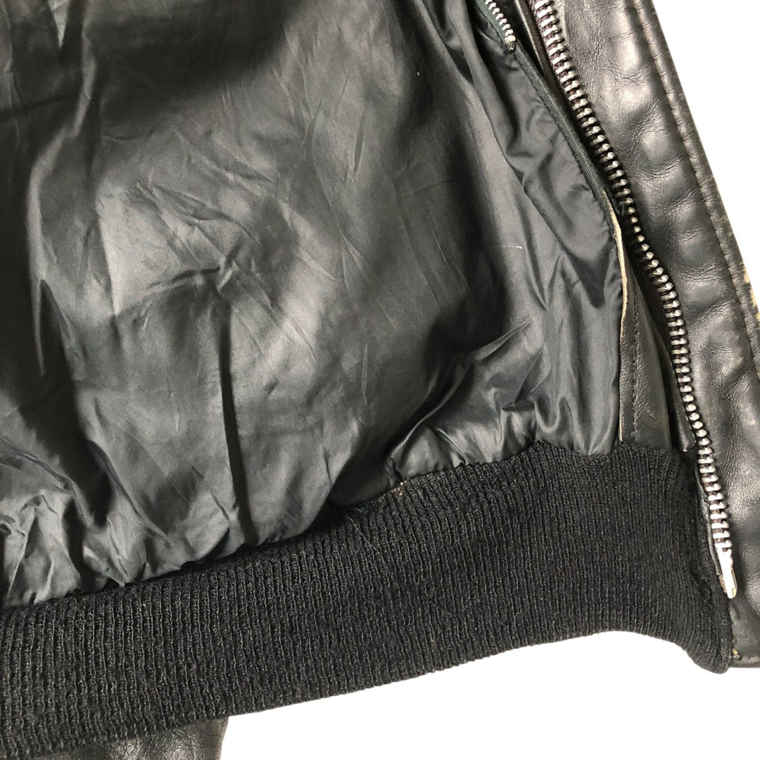 Vintage SCHOTT A-2 Leather Flight Jacket, Men's Size L unclear black type Vintage Second Hand