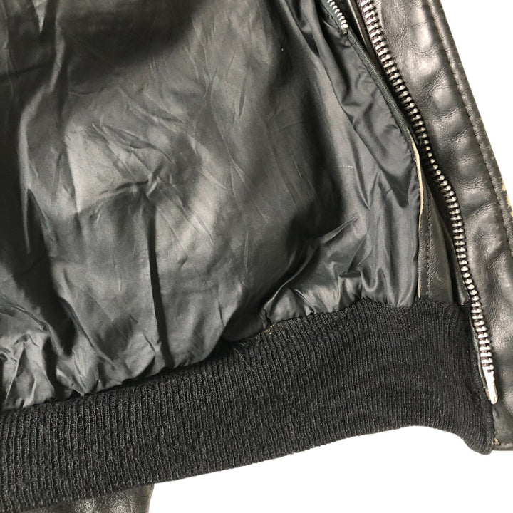 Vintage SCHOTT A-2 Leather Flight Jacket, Men's Size L unclear black type Vintage Second Hand