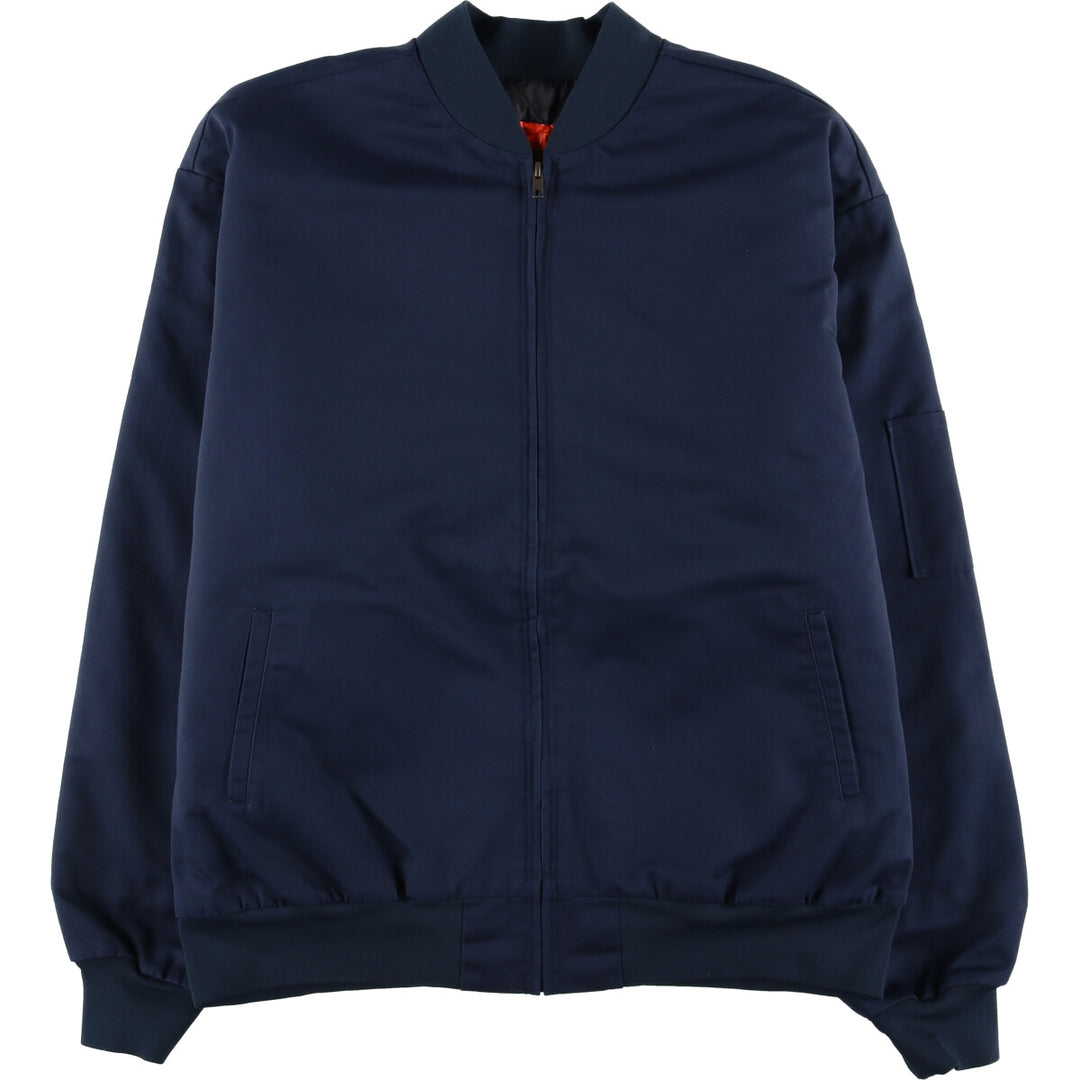 Red kap Work Blouson Men's XL polyester navy blue type Vintage Second Hand