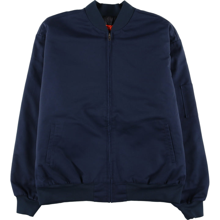 Red kap Work Blouson Men's XL polyester navy blue type Vintage Second Hand