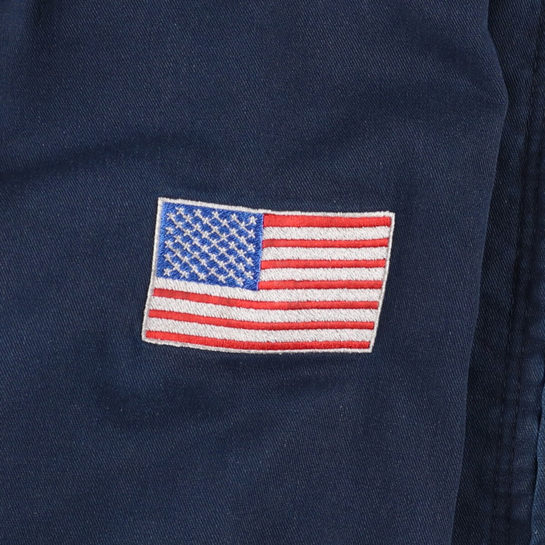 Red Kap Stars and Stripes Work Jacket, Men's Size M polyester navy blue type Vintage Second Hand