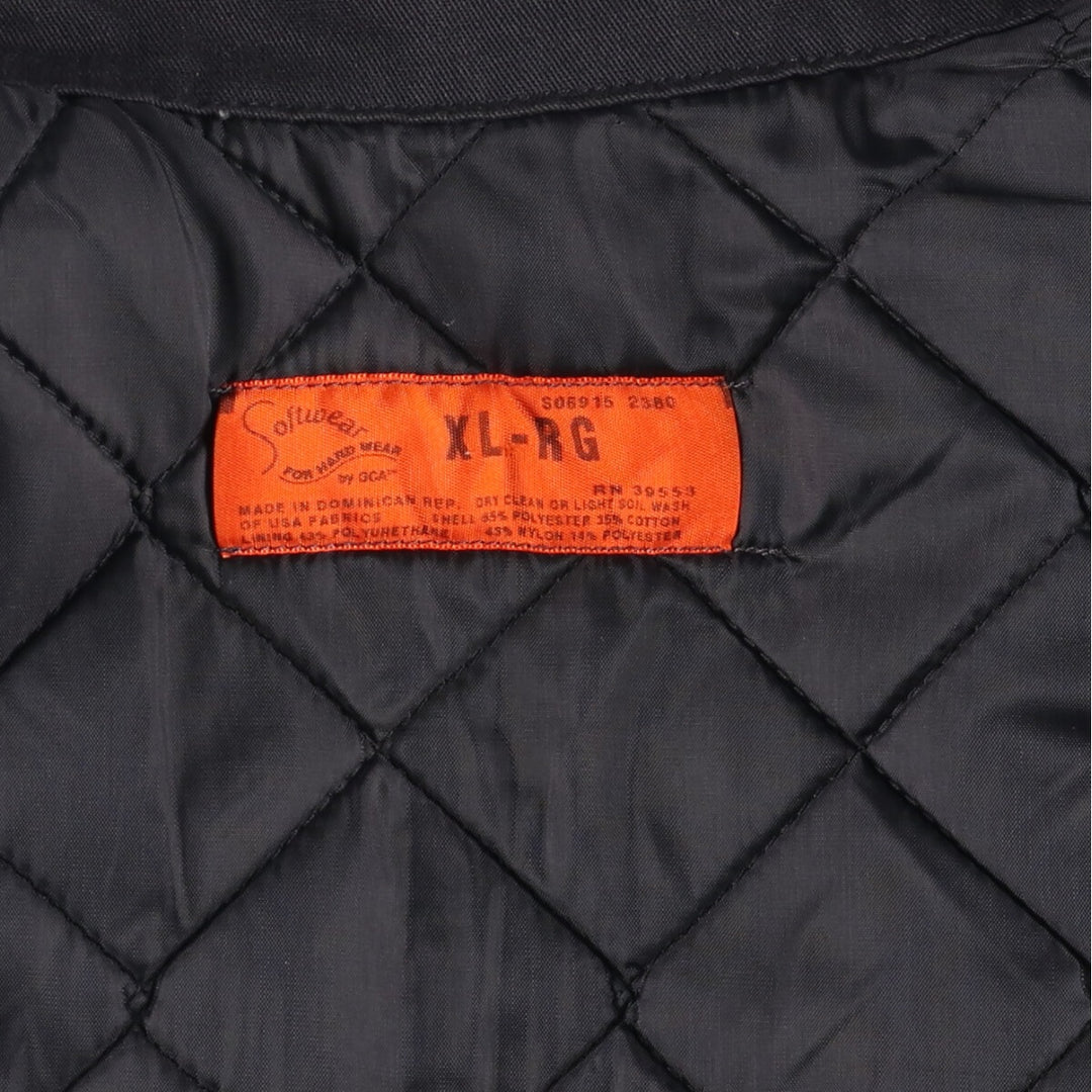 Softwear for Hard Wear Work Jacket, Men's XL polyester black type Vintage Second Hand