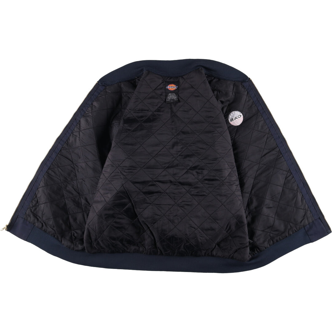 Dickies Work Blouson, Men's Size L polyester navy blue type Vintage Second Hand