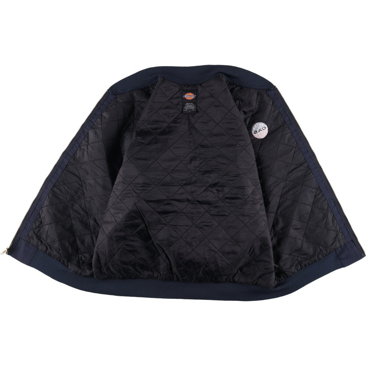 Dickies Work Blouson, Men's Size L polyester navy blue type Vintage Second Hand