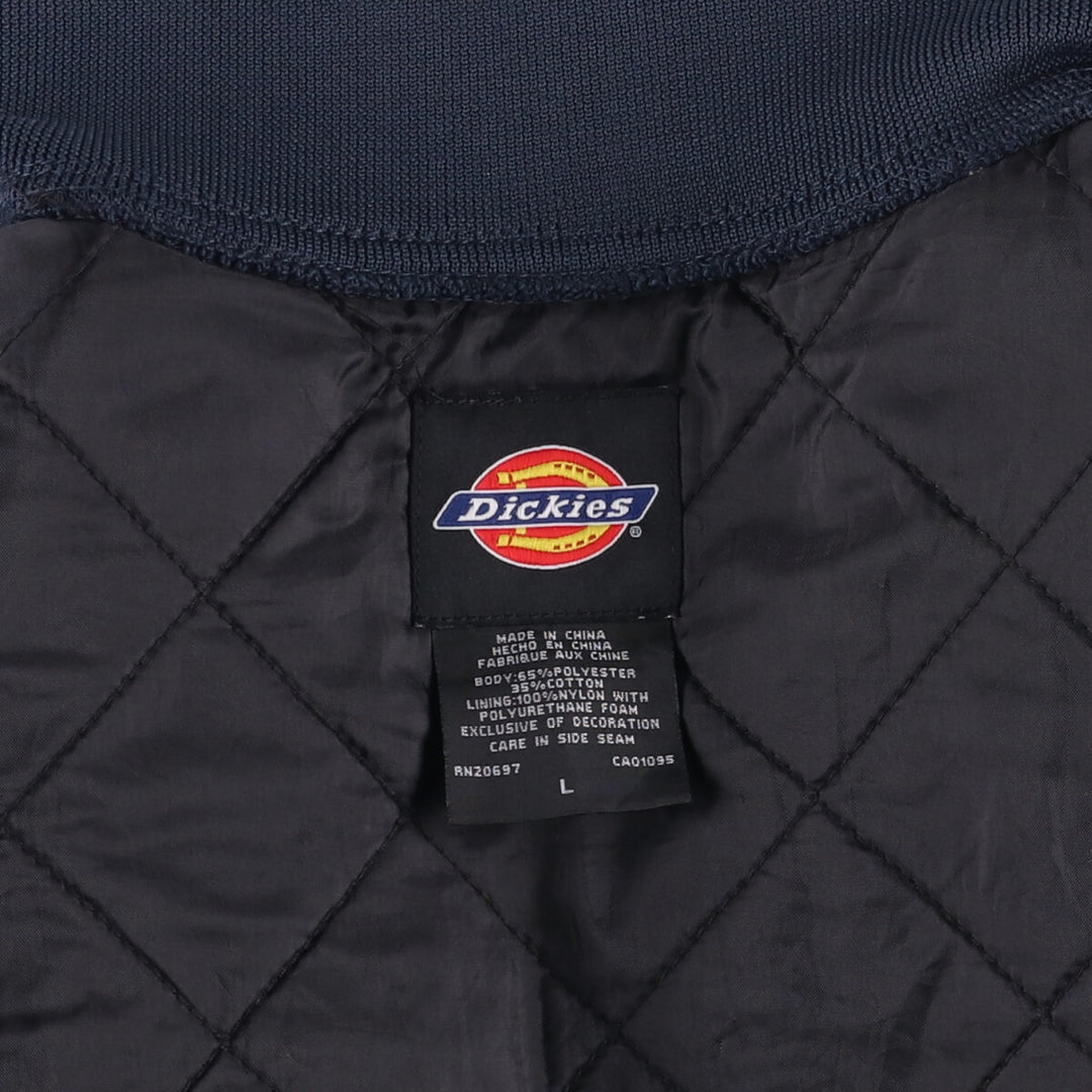 Dickies Work Blouson, Men's Size L polyester navy blue type Vintage Second Hand