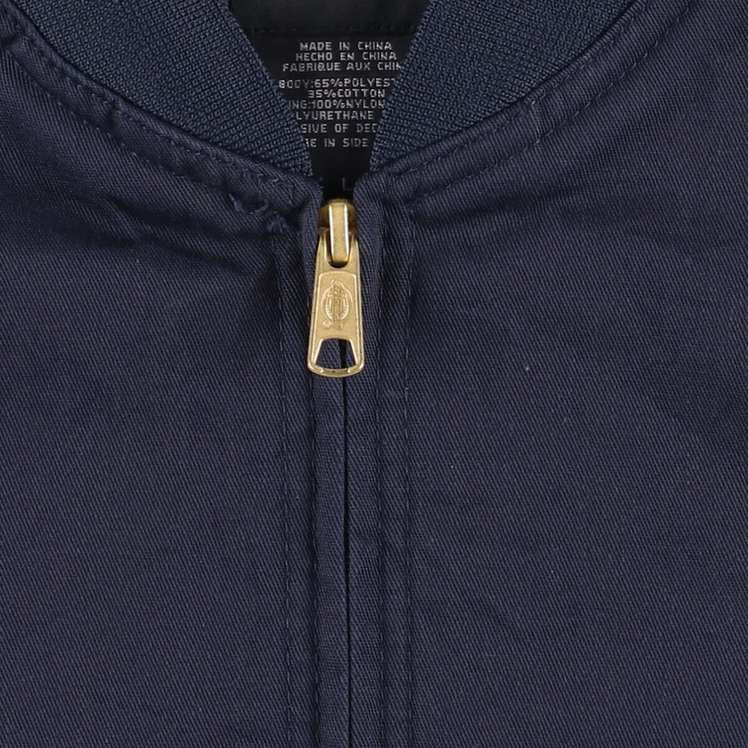 Dickies Work Blouson, Men's Size L polyester navy blue type Vintage Second Hand