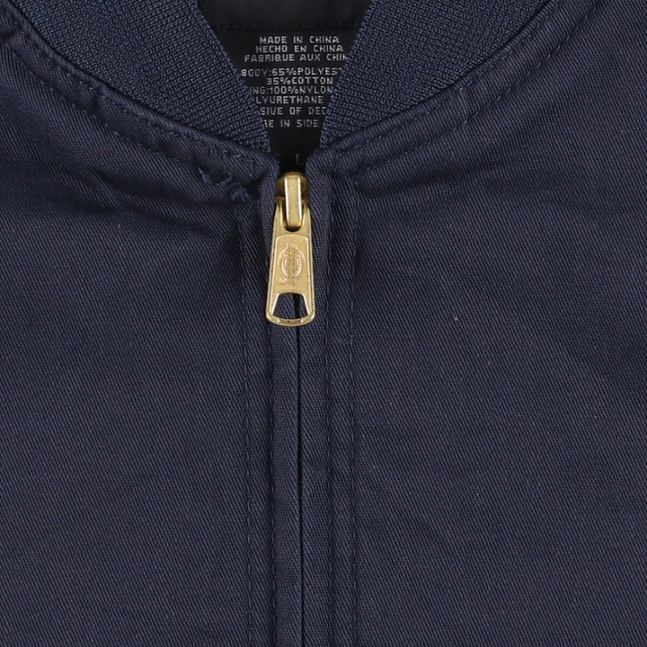 Dickies Work Blouson, Men's Size L polyester navy blue type Vintage Second Hand
