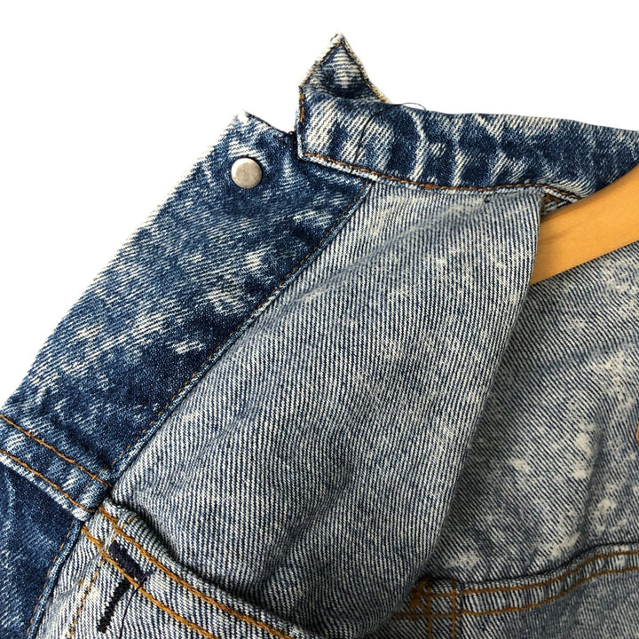 90'S Levi's 57508-0208 Chemical Wash Denim Jacket, Made in USA, Women's Size Medium, Vintage cotton blue type Vintage Second Hand
