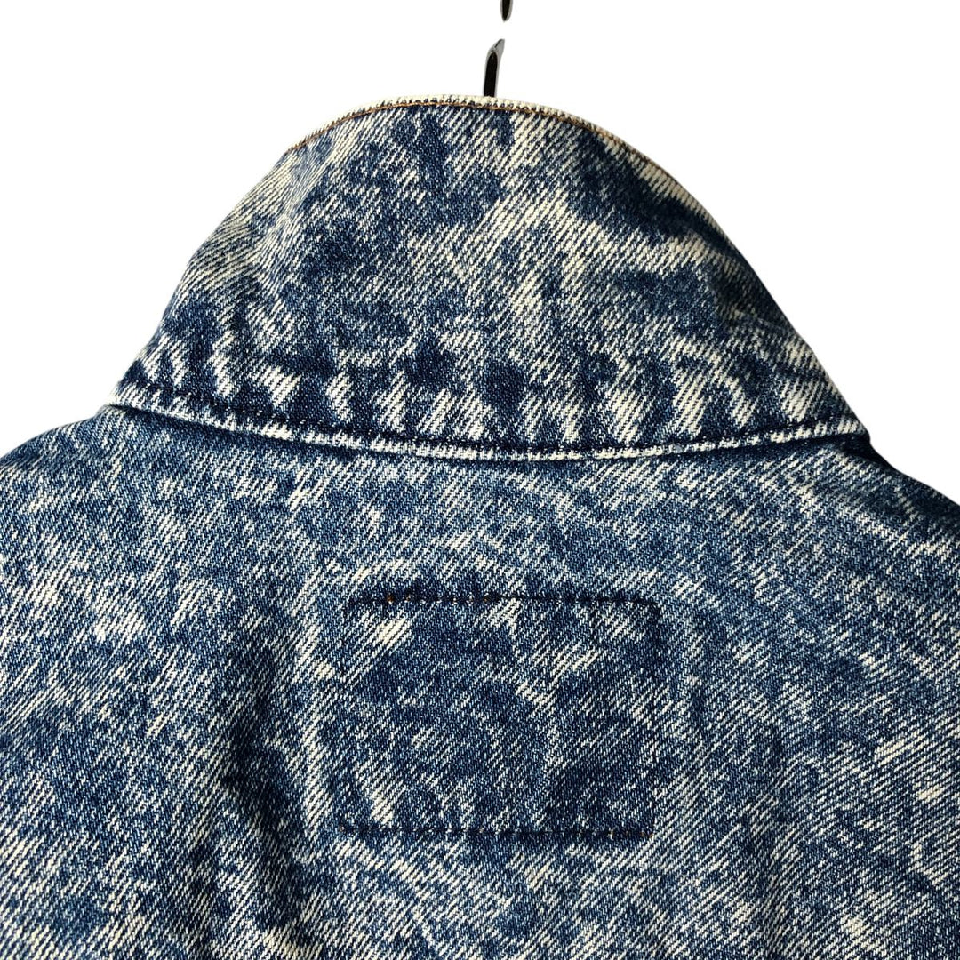 90'S Levi's 57508-0208 Chemical Wash Denim Jacket, Made in USA, Women's Size Medium, Vintage cotton blue type Vintage Second Hand