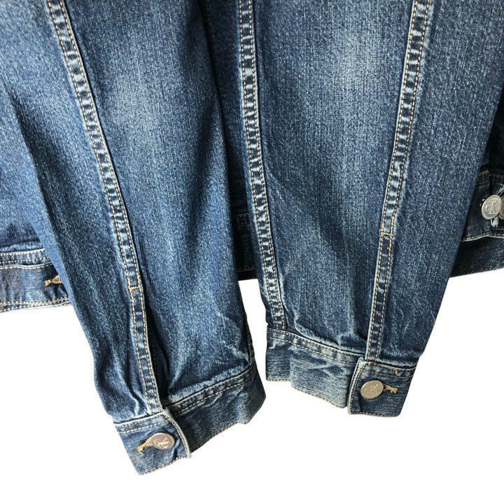 90'S Calvin Klein Jeans Denim Jacket, Women's Size XL, Vintage cotton blue type Vintage Second Hand