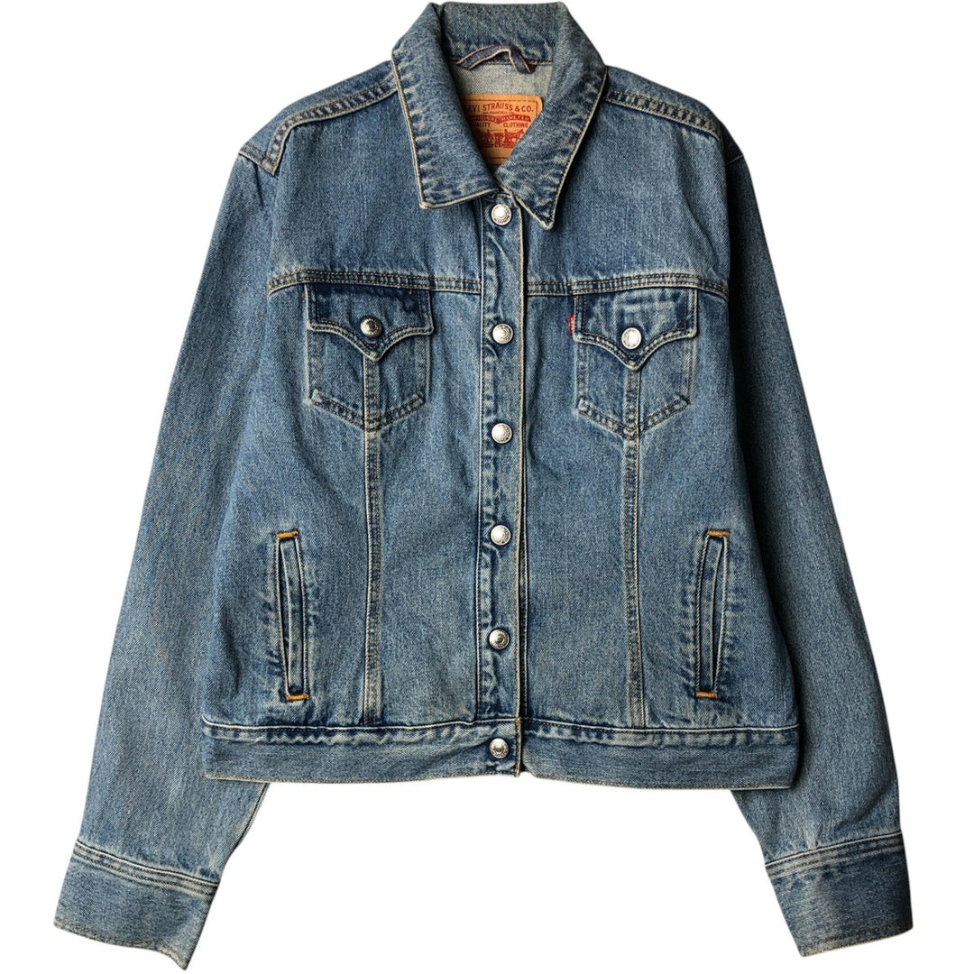 Levi's denim jacket, denim jacket, women's size L cotton blue type Vintage Second Hand