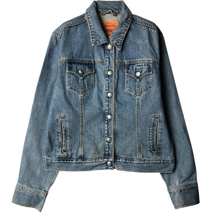 Levi's denim jacket, denim jacket, women's size L cotton blue type Vintage Second Hand