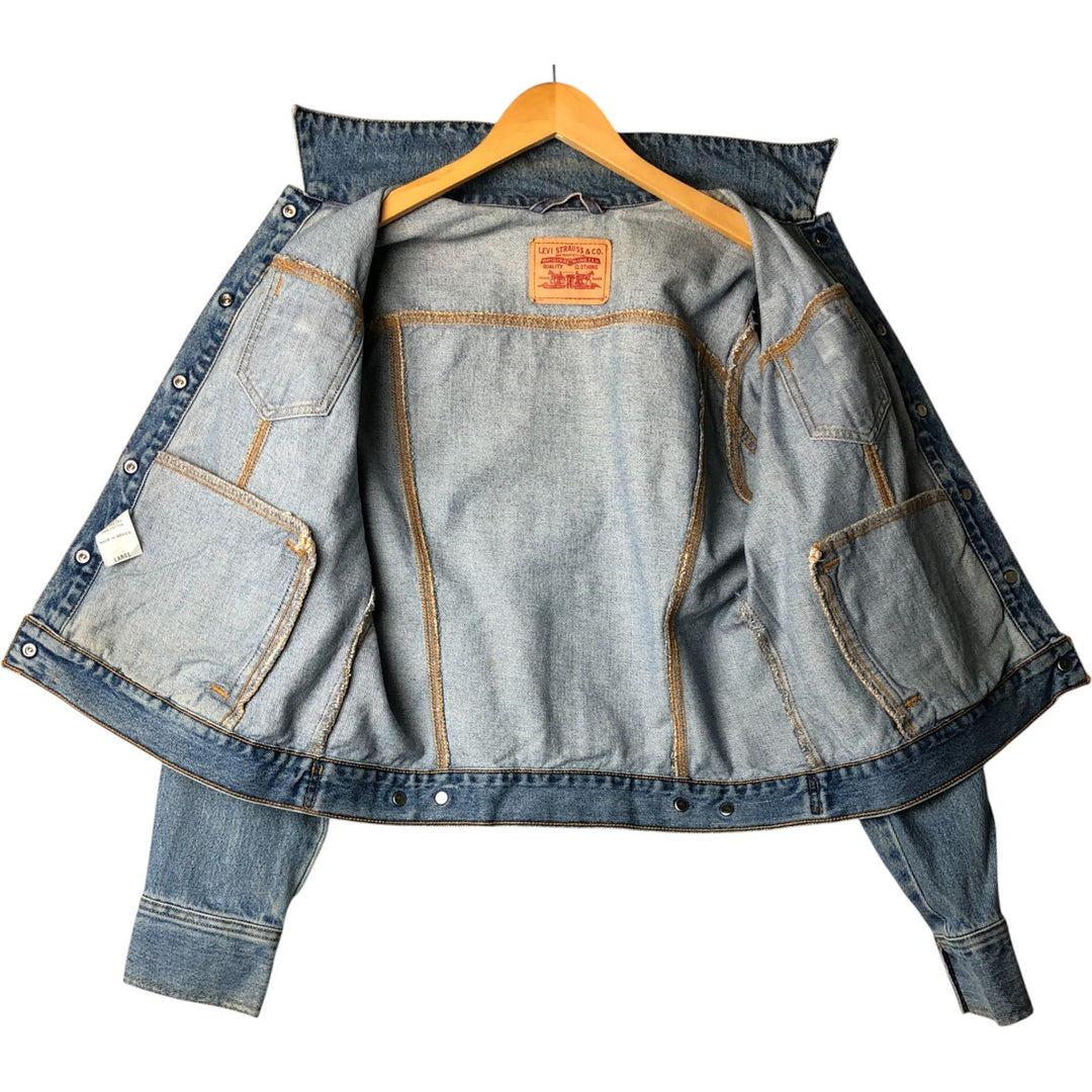 Levi's denim jacket, denim jacket, women's size L cotton blue type Vintage Second Hand