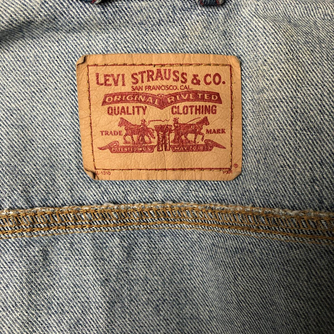 Levi's denim jacket, denim jacket, women's size L cotton blue type Vintage Second Hand