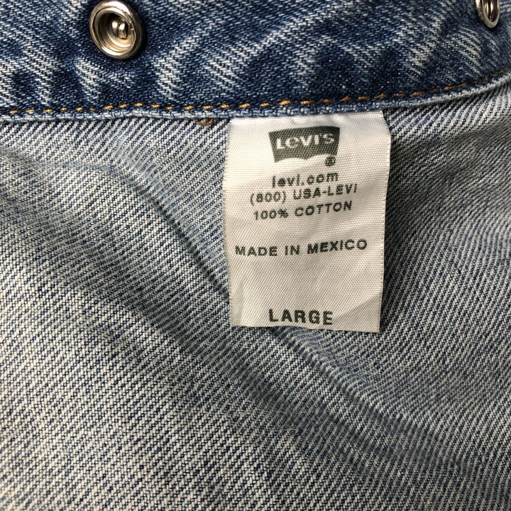 Levi's denim jacket, denim jacket, women's size L cotton blue type Vintage Second Hand