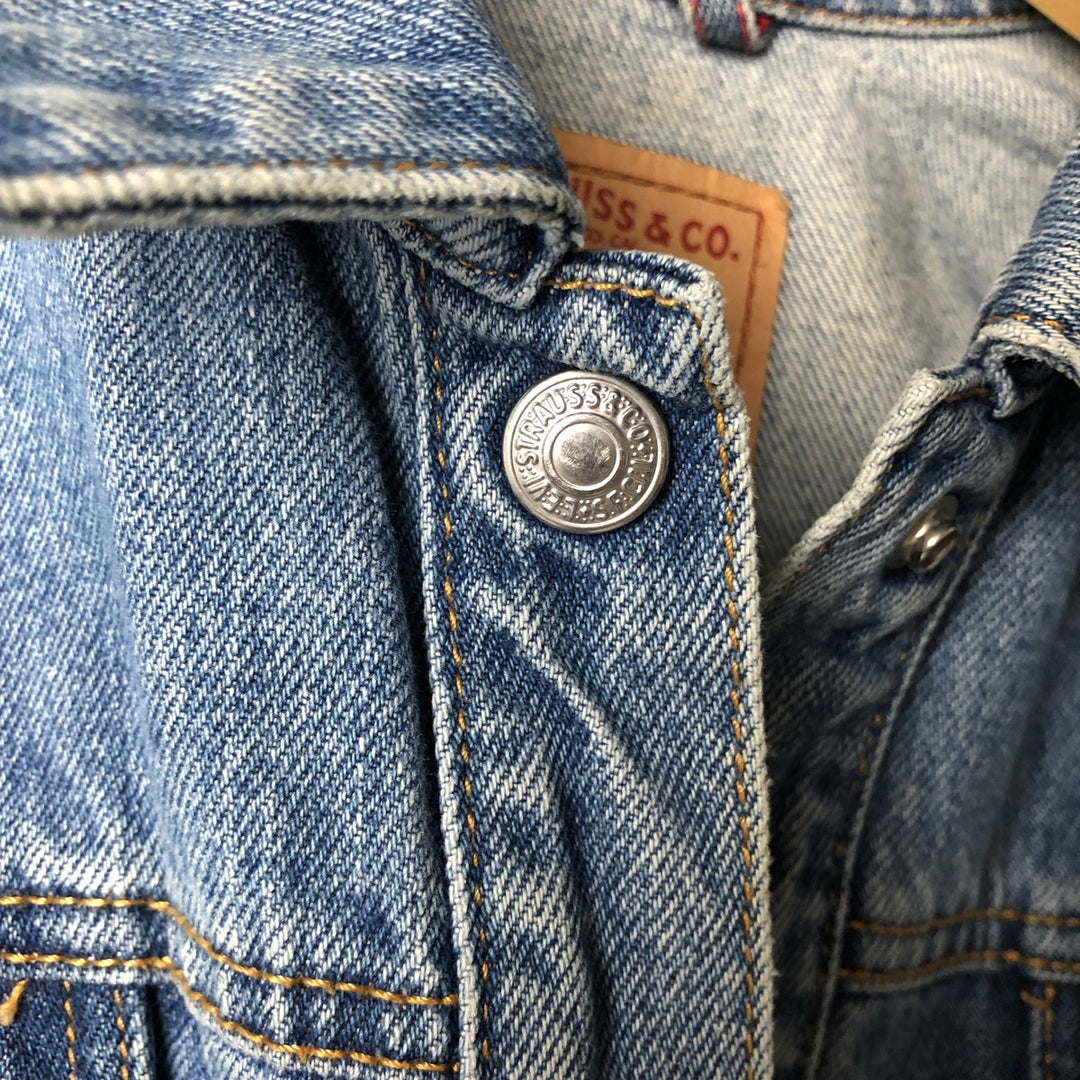 Levi's denim jacket, denim jacket, women's size L cotton blue type Vintage Second Hand