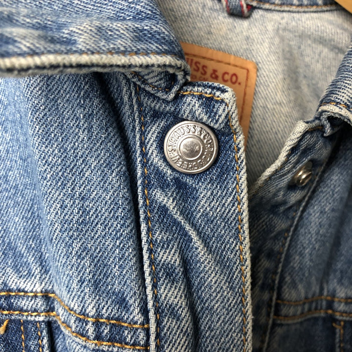 Levi's denim jacket, denim jacket, women's size L cotton blue type Vintage Second Hand