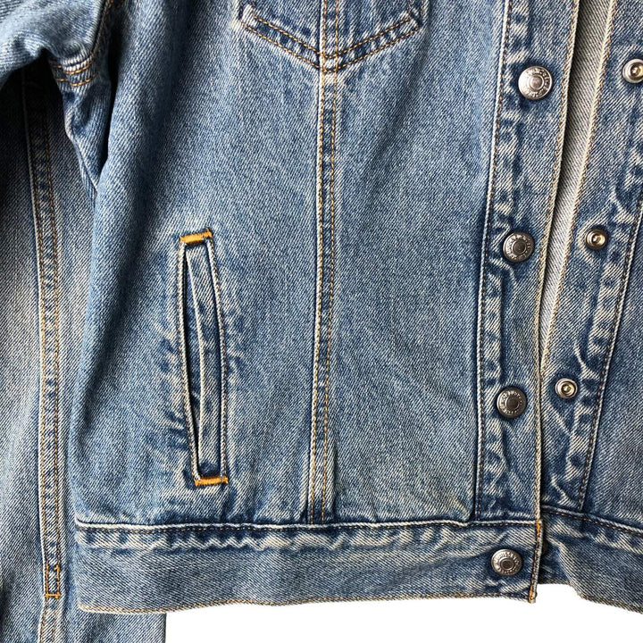 Levi's denim jacket, denim jacket, women's size L cotton blue type Vintage Second Hand