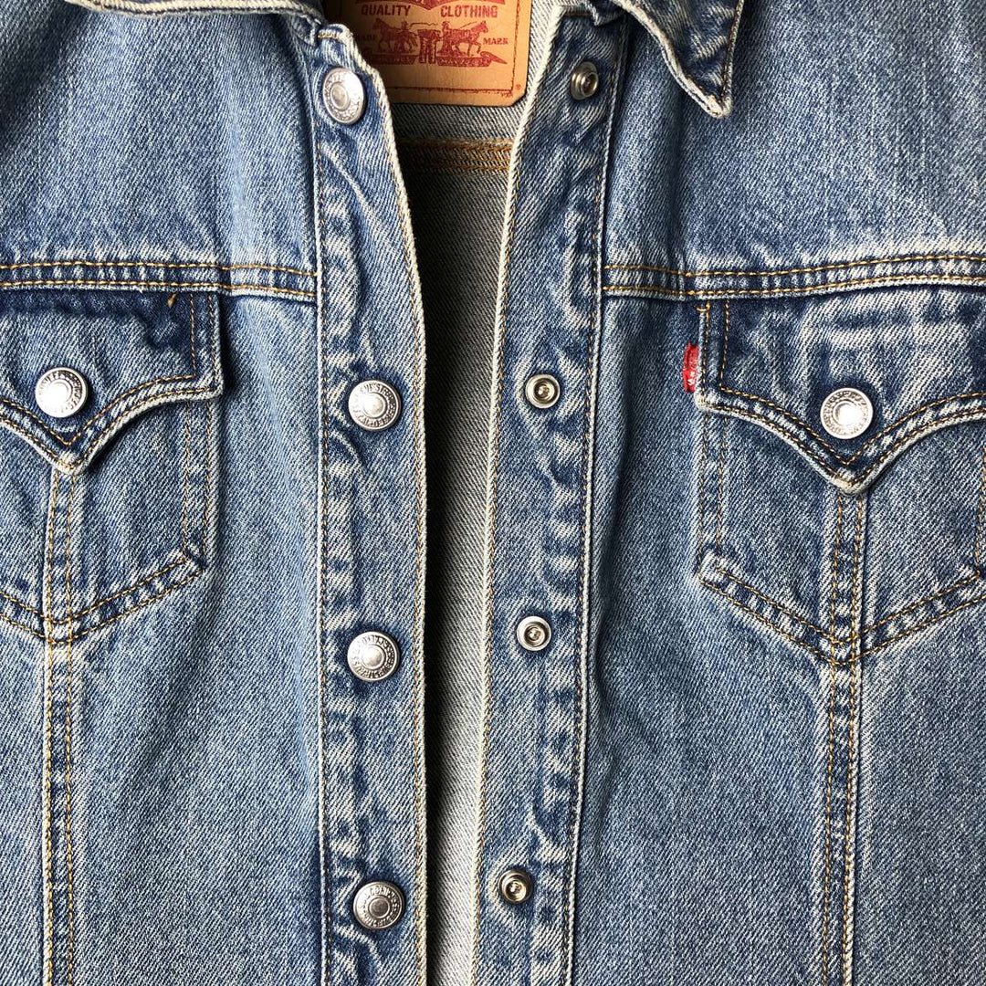 Levi's denim jacket, denim jacket, women's size L cotton blue type Vintage Second Hand