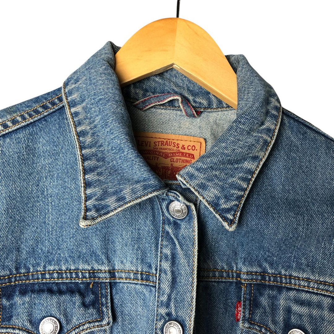 Levi's denim jacket, denim jacket, women's size L cotton blue type Vintage Second Hand