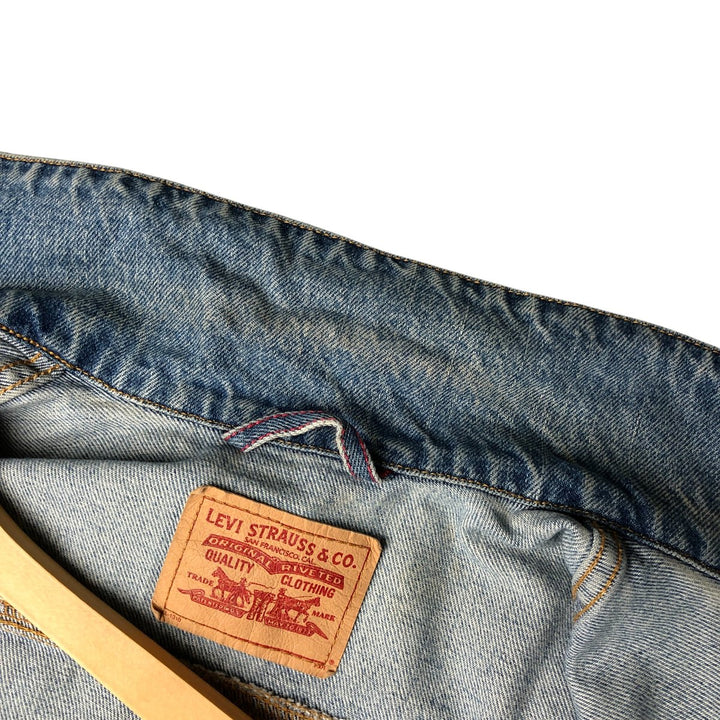 Levi's denim jacket, denim jacket, women's size L cotton blue type Vintage Second Hand