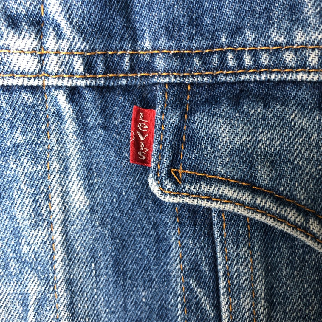 Vintage 1980'S Levi's 610-0209 denim jacket, size XL, women's cotton blue type Vintage Second Hand