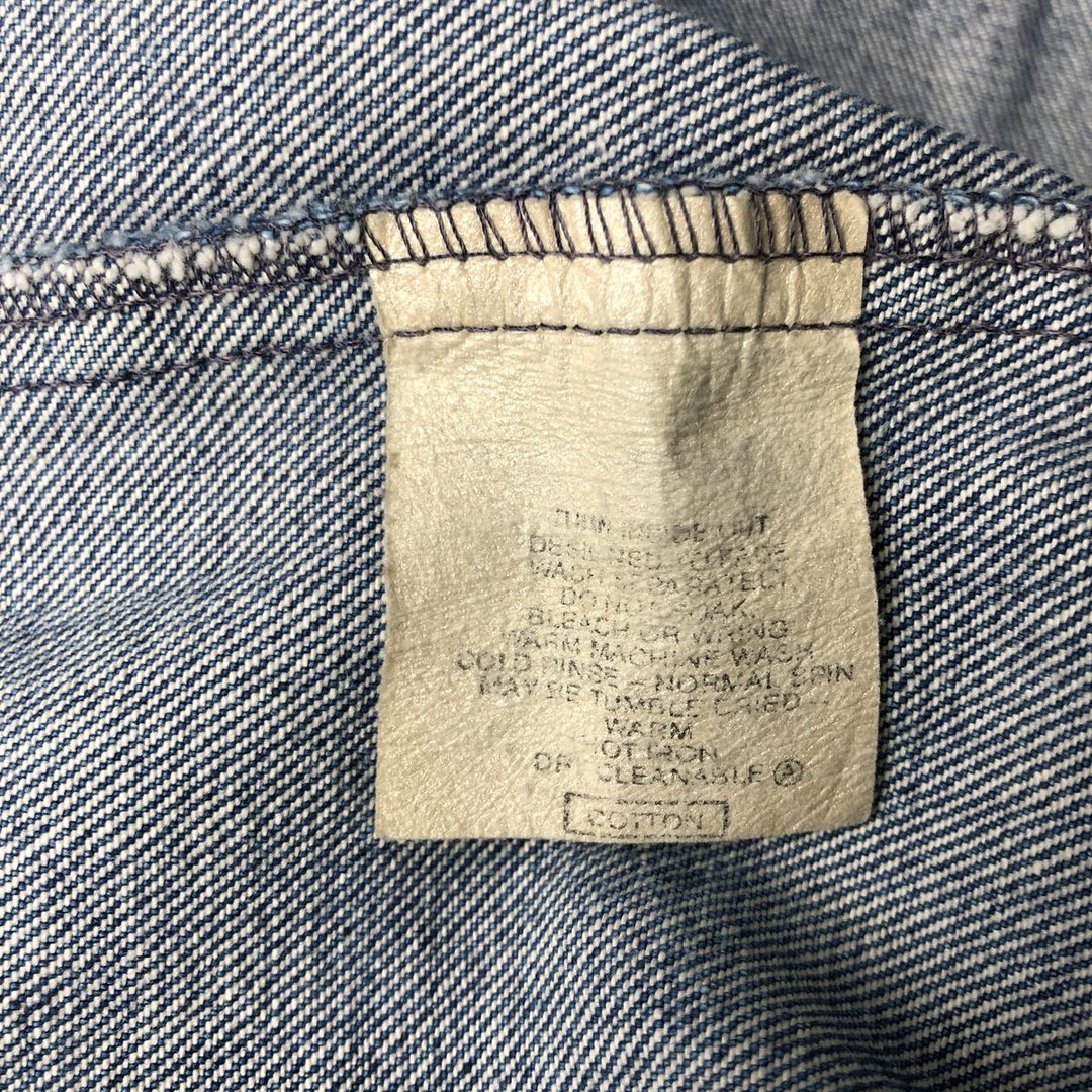 Vintage 1980'S Levi's 610-0209 denim jacket, size XL, women's cotton blue type Vintage Second Hand