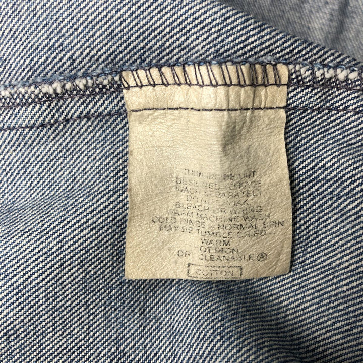 Vintage 1980'S Levi's 610-0209 denim jacket, size XL, women's cotton blue type Vintage Second Hand