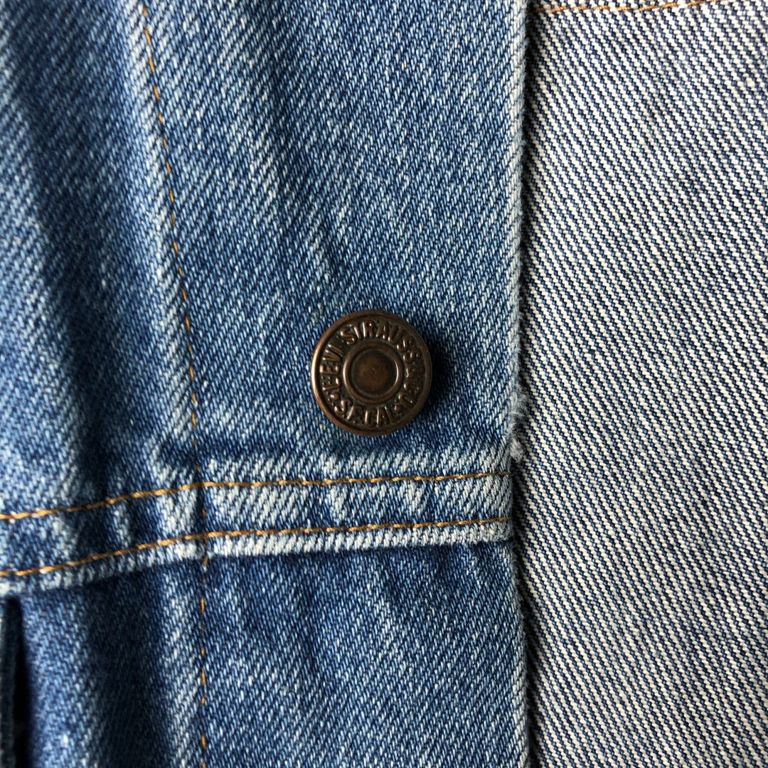 Vintage 1980'S Levi's 610-0209 denim jacket, size XL, women's cotton blue type Vintage Second Hand